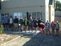 Trail group photo with Helen